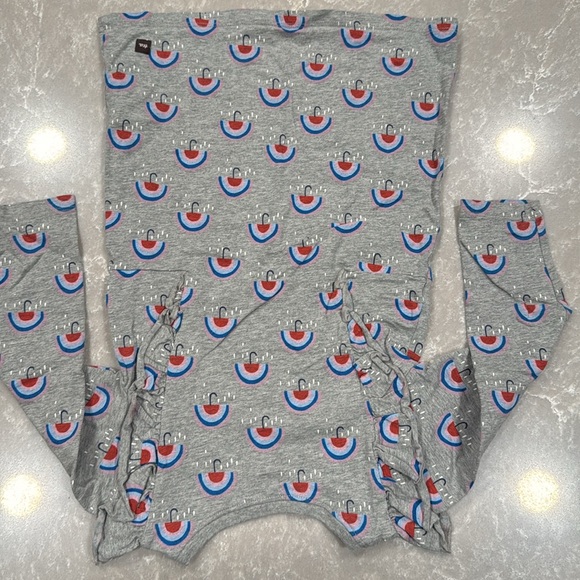 Tea Collection Dress Gray Umbrella Print Size 4T - Picture 4 of 7